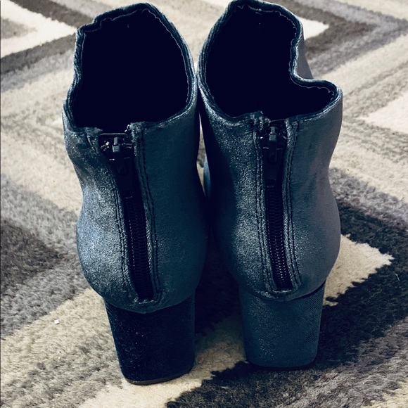 Ann Taylor Light Blue Velvet Booties 11M - Picture 3 of 4